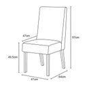 Ver imagem 3 de Mesa Jantar Solus 160 6 Cadeiras Eloa Linho - Henn