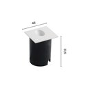 Ver imagem 2 de Balizador Astraled Australe Quadrado de Embutir Led 2w Bivolt Branco 3000k Luz Amarela Bl-6714
