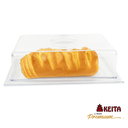 Ver imagem 3 de Porta Doces e Salgados Pequeno com Tampa Cristal 28 x 15 cm - Keita