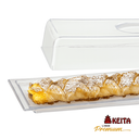 Ver imagem 6 de Porta Doces e Salgados Pequeno com Tampa Cristal 28 x 15 cm - Keita
