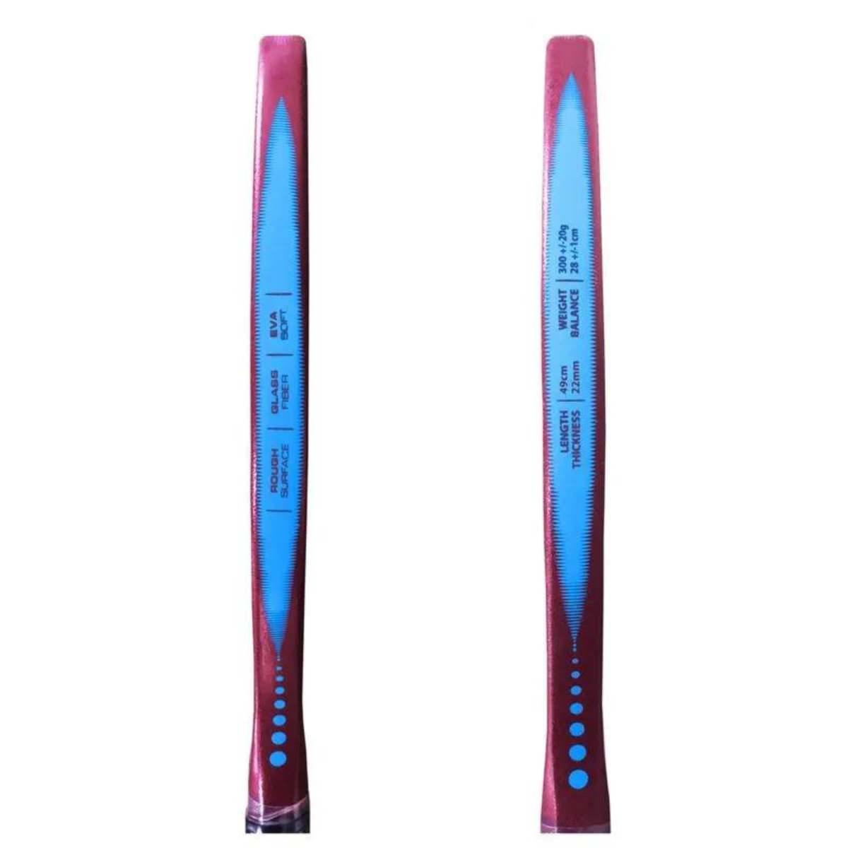 Raquete de Beach Tennis Vollo Fibra Vidro Superfície Áspera:bordô - 3