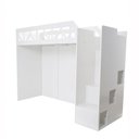 Ver imagem 2 de Conjunto com 1 Beliche Infantil 1 Escrivaninha 3 Nichos Italy Divicar Móveis