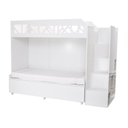 Ver mais imagens de Conjunto com 1 Beliche Infantil 1 Escrivaninha 3 Nichos Italy Divicar Móveis