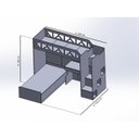 Ver imagem 3 de Conjunto com 1 Beliche Infantil 1 Escrivaninha 3 Nichos Italy Divicar Móveis