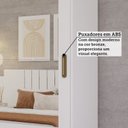 Ver imagem 6 de Guarda-Roupa Casal 2 Portas de Correr 2 Espelhos 243cm 100% MDF Marsala Espresso Móveis Branco
