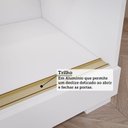 Ver imagem 5 de Guarda-Roupa Casal 2 Portas de Correr 2 Espelhos 243cm 100% MDF Marsala Espresso Móveis Branco