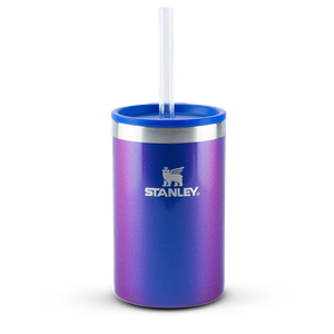 Can Cooler Stanley com Canudo Porta Lata Termico 296ml - Sapphire Shimmer