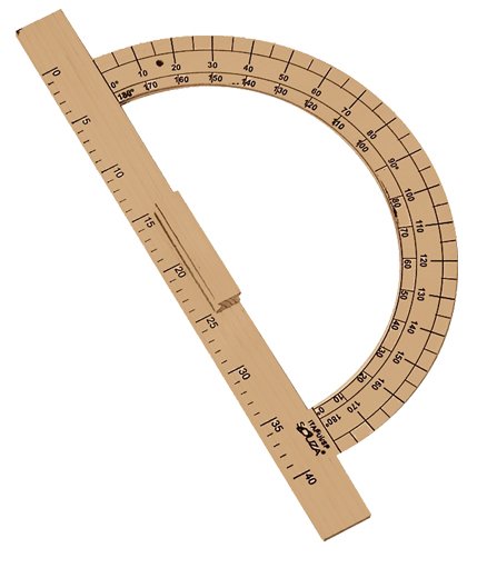 CONJ 4 Kit Geométrico do Professor Mdf Com 4 Réguas 60 cm, 4 Compasso Para Quadro Branco, 4 Esquadro - 5