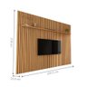 Painel de Tv Ripado 2.2 Grenoble Cumaru - 2