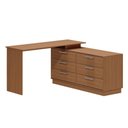 Ver imagem 1 de Cômoda com Mesa Escrivaninha Rocher 6 Gavetas Freijó - Pnr Móveis