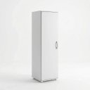 Ver imagem 2 de Armário Multiuso 1 Porta com Suporte para Vassouras AR202 Branco