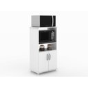 Ver imagem 2 de Balcão de Cozinha para Forno e Micro-Ondas 2 Portas Bf 252 Branco