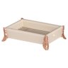 Saboneteira Barra Vidro Vanilla Pé Rose Gold Banheiro Lavabo - 1