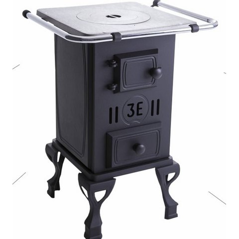 Fogão a Lenha Nº 00 Ferro Fundido Preto 3e