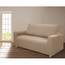 Capa de Sofá Renove 3 Lugares - Triade Têxtil - Bege - 1