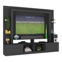 Ver imagem 6 de Rack Estante Com Painel Tv 65" E 2 Portas Catar Multimóveis Br3395 Preto