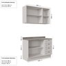 Cozinha Modulada 2 Peças com Balcão e Armário Aéreo Arizona CabeCasa MadeiraOriginals - 4
