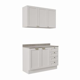 Cozinha Modulada 2 Peças com Balcão e Armário Aéreo Arizona CabeCasa MadeiraMadeira - 3
