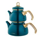 Ver imagem 1 de Chaleira&Bule Esmalte Turca Mini Mentol Premium - QPME45