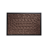 Kit 2 Tapete Antiderrapante Capacho Porta Entrada 40cm X 60cm Emborrachado Bem Vindo Marrom - 2