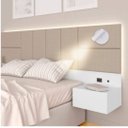 Ver imagem 5 de Arandela Tubo Articulada Cabeceira Foco Branca C Interruptor:branco Fosco