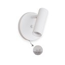 Ver imagem 3 de Arandela Tubo Articulada Cabeceira Foco Branca C Interruptor:branco Fosco