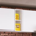 Ver imagem 1 de Nicho Superior para Cozinha 20 em MDP Athena 60cm x 20cm x 32cm. Branco