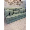 Ver imagem 3 de Futon Turco Duplo Verde Fusion 09 + Acessorios