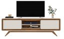 Ver imagem 1 de Rack Bancada Retrô Chanel 1.80m + 2 Portas Nature Off White Provençal Luxo Fabrimóveis 55