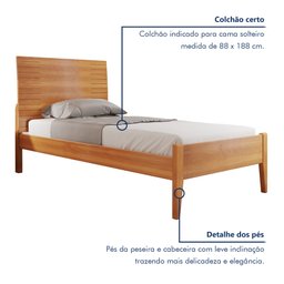 Cama Solteiro 90cm Amazone   - 3