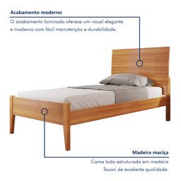 Cama Solteiro 90cm Amazone   - 2