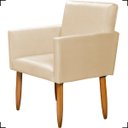 Ver imagem 4 de Kit Namoradeira Decorativa Para Sala Nina + Poltrona Para Recepção Manicure Suede