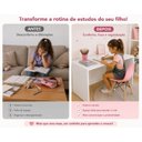 Ver imagem 5 de Mesa Infantil Branca Quarto Estudo e Cantinho da Leitura Branco