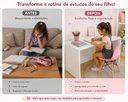 Ver imagem 5 de Mesa Infantil Branca Quarto Estudo e Cantinho da Leitura Branco