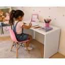 Ver imagem 2 de Mesa Infantil Branca Quarto Estudo e Cantinho da Leitura Branco