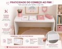 Ver mais imagens de Mesa Infantil Branca Quarto Estudo e Cantinho da Leitura Branco