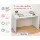 Ver imagem 3 de Mesa Infantil Branca Quarto Estudo e Cantinho da Leitura Branco