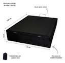 Ver imagem 4 de Cama Box Bau Preta Casal Premium Blindada Super Reforçada Suede