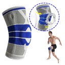 Ver imagem 1 de Joelheira Ortopedica Gel Silicone Compressao Muscular Suporte Joelho Patela Apoio Tensoes Lesoes