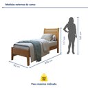 Ver imagem 7 de Cama Solteiro 90cm Esmeralda  Móveis
