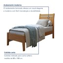Ver imagem 3 de Cama Solteiro 90cm Esmeralda  Móveis