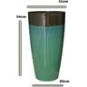 Vaso Grande para Planta para Decoração Sala Varanda Jardim (liso/verde-agua) - 2