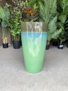 Ver imagem 3 de Vaso Grande para Planta para Decoração Sala Varanda Jardim (liso/verde-agua)