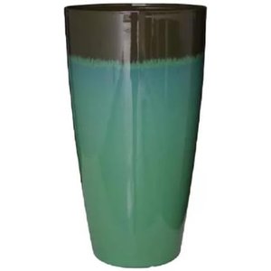 Vaso Grande para Planta para Decoração Sala Varanda Jardim (liso/verde-agua)