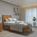 Ver imagem 1 de Cama Solteiro 90cm Classic Amêndoa Mel