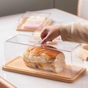 Ver imagem 2 de Porta Pão em Bambu com Tampa Plástica 37x16,5x14cm Coza Brisa Pães Organizador