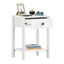 Ver imagem 7 de Mesinha de Cabeceira Quarto Madeira 1 Gaveta Moderna Apoana Branco Idimex