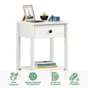 Ver imagem 5 de Mesinha de Cabeceira Quarto Madeira 1 Gaveta Moderna Apoana Branco Idimex