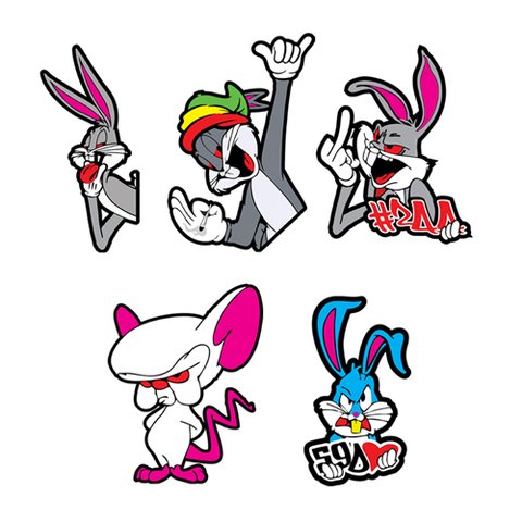 Cartela Adesivos Desenhos Variados para Moto Bike Carro Ad73-2