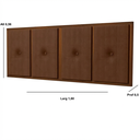 Ver imagem 4 de Cabeceira Madeira Cama Box Queen 160cm Estofado com Madeira Marrom